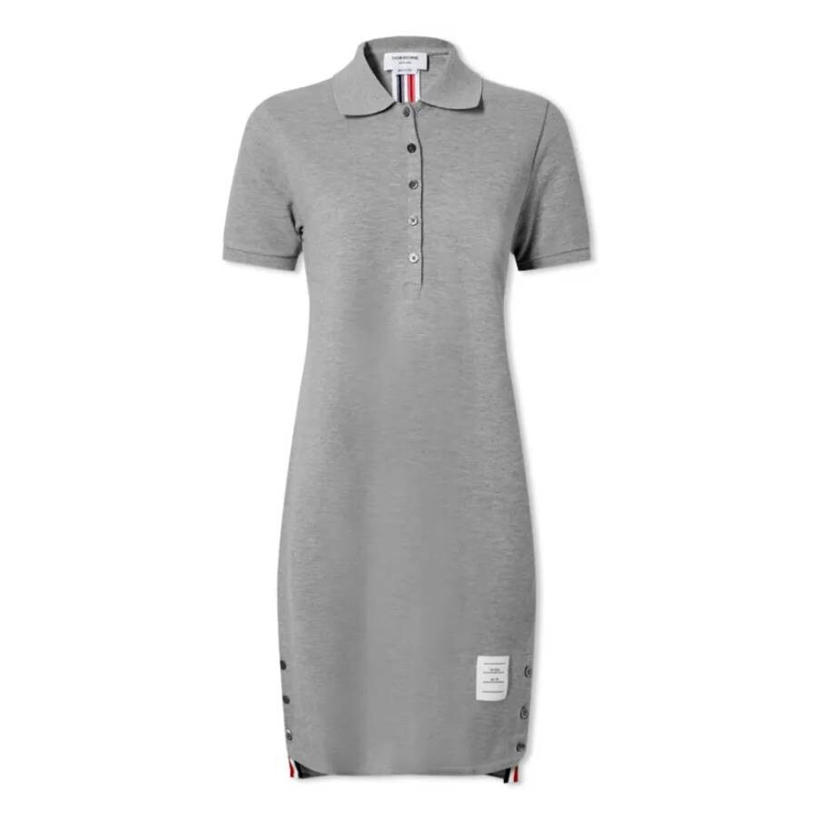 Thom Browne Classic Pique Stripe Polo Dress - 5