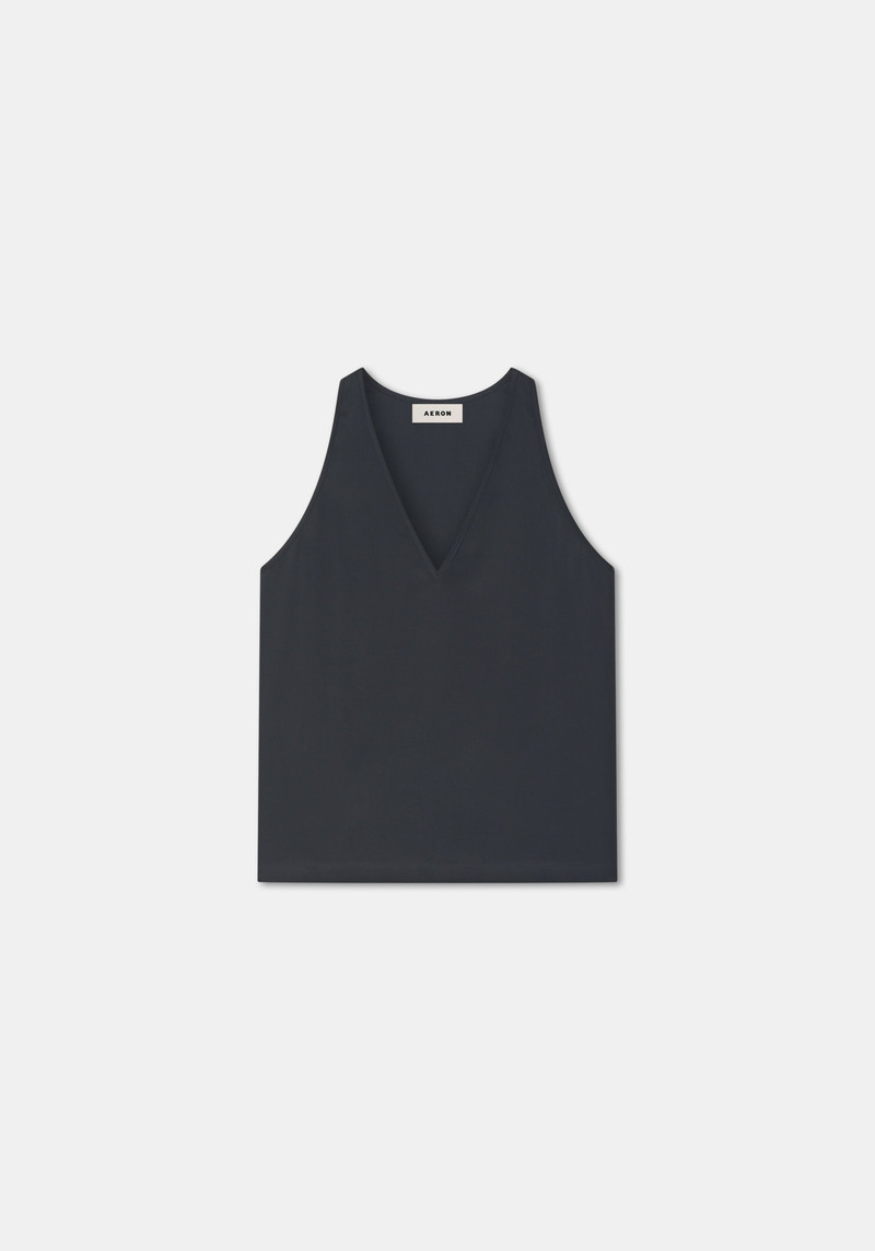REA V-neck satin top 1