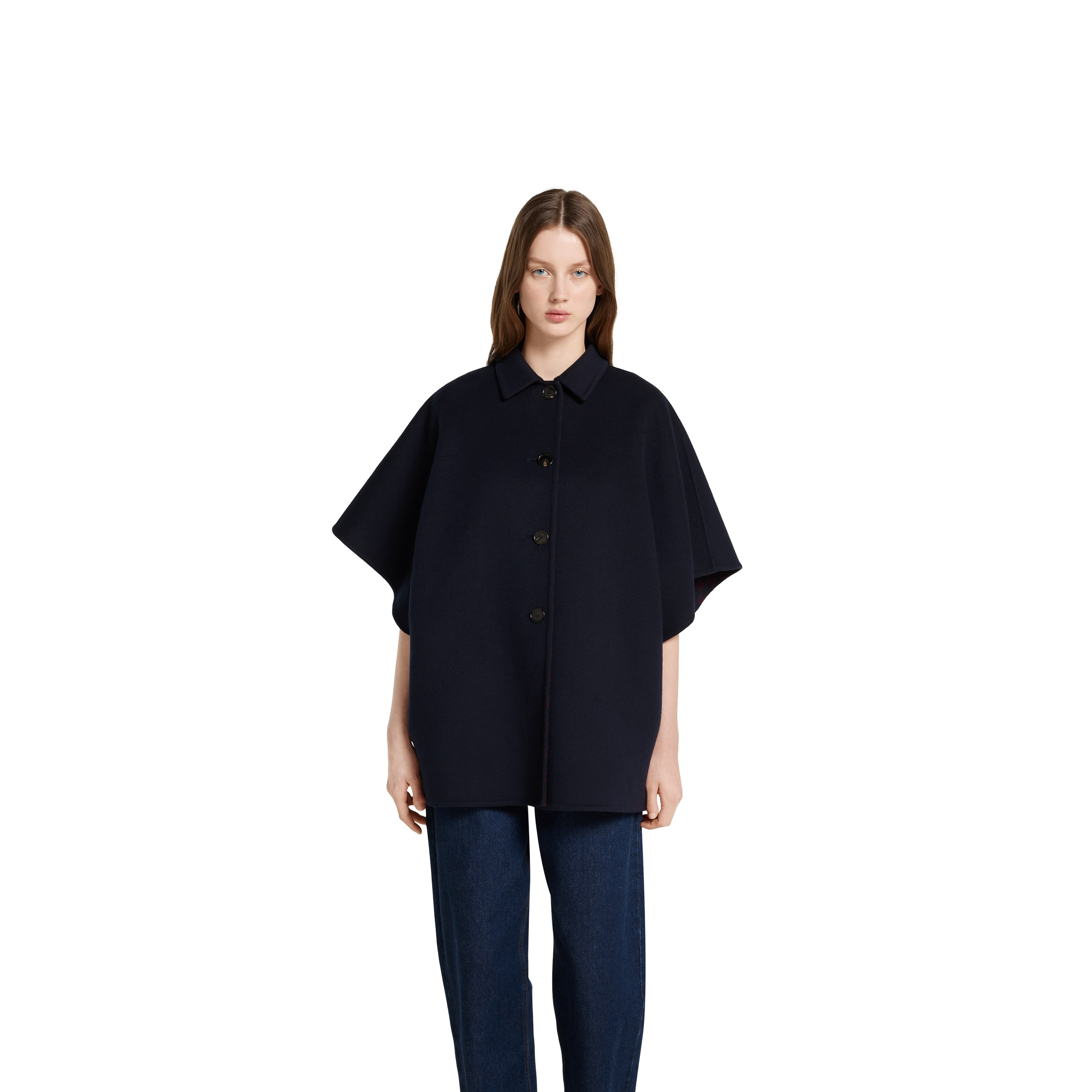 Reversible wool silk coat - 3
