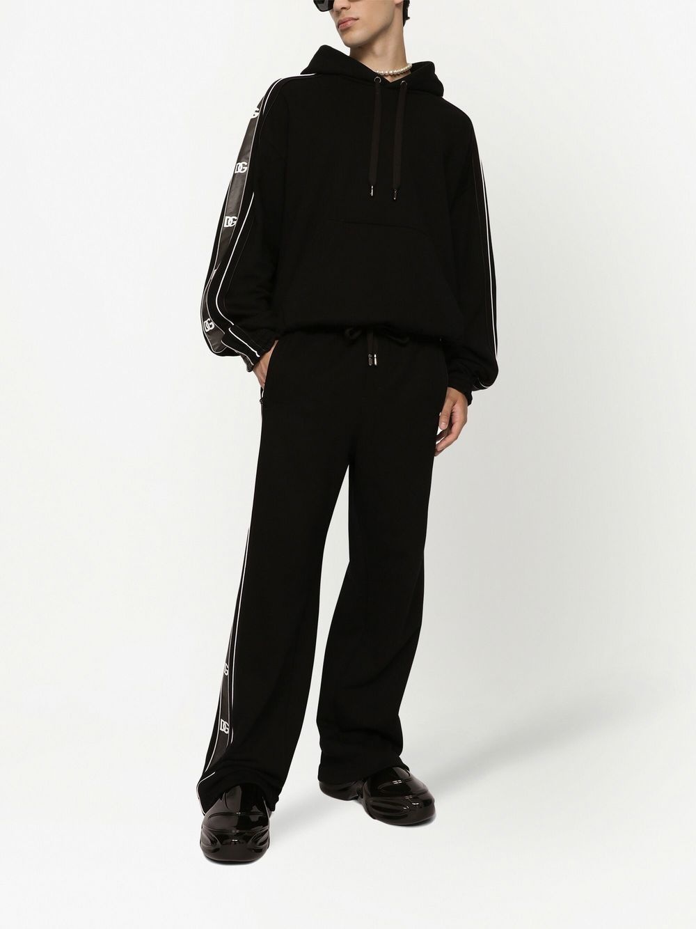 logo-tape track pants - 2