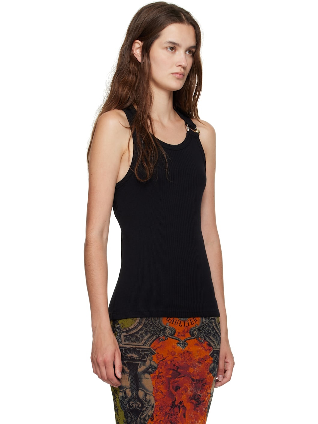 Black 'The Piercing' Tank Top - 2