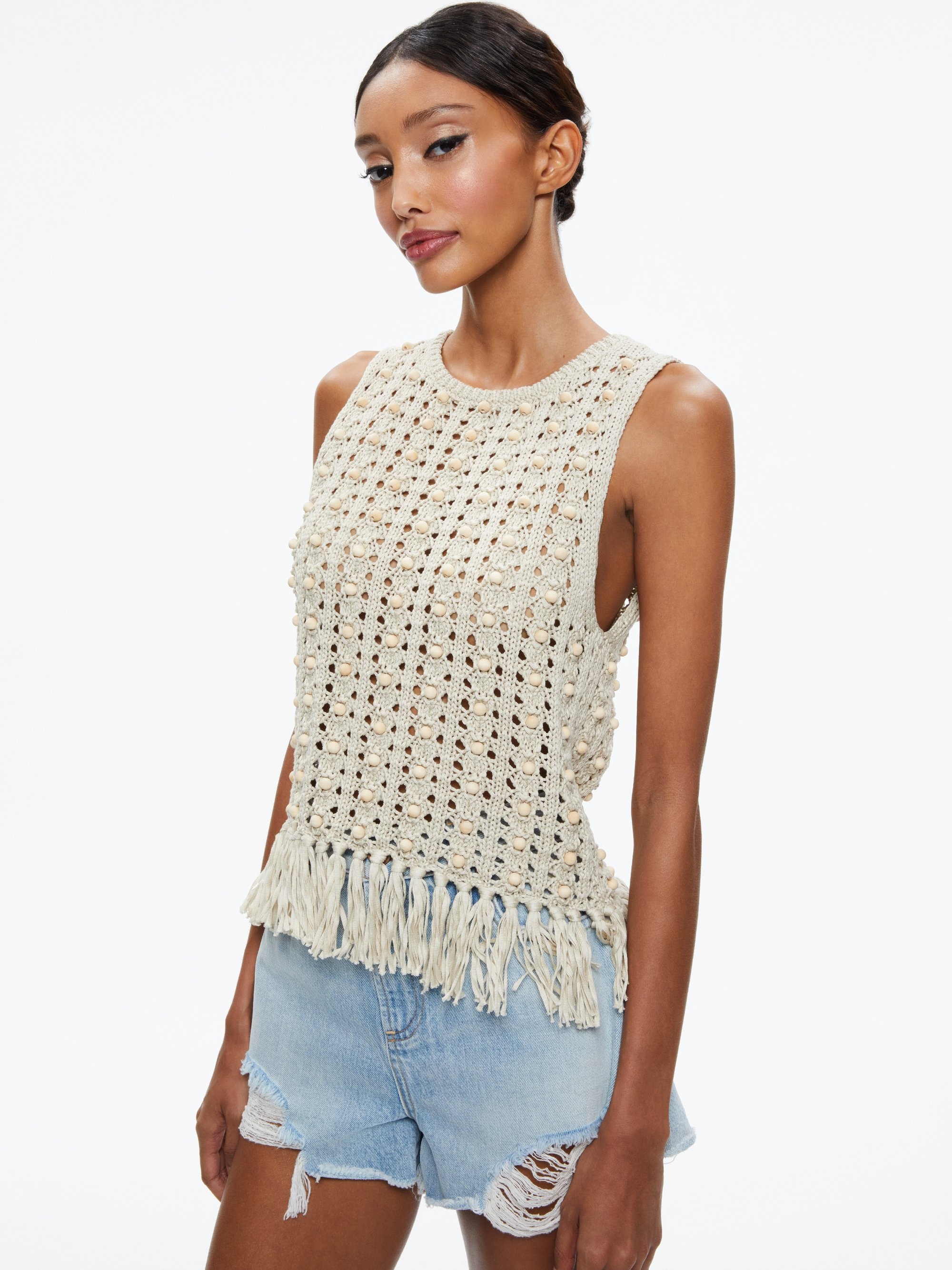 REVA TOP WITH WOODEN BEADS - 2