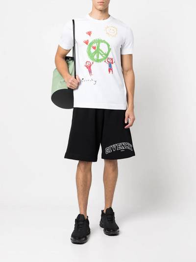 Givenchy logo-print track shorts outlook