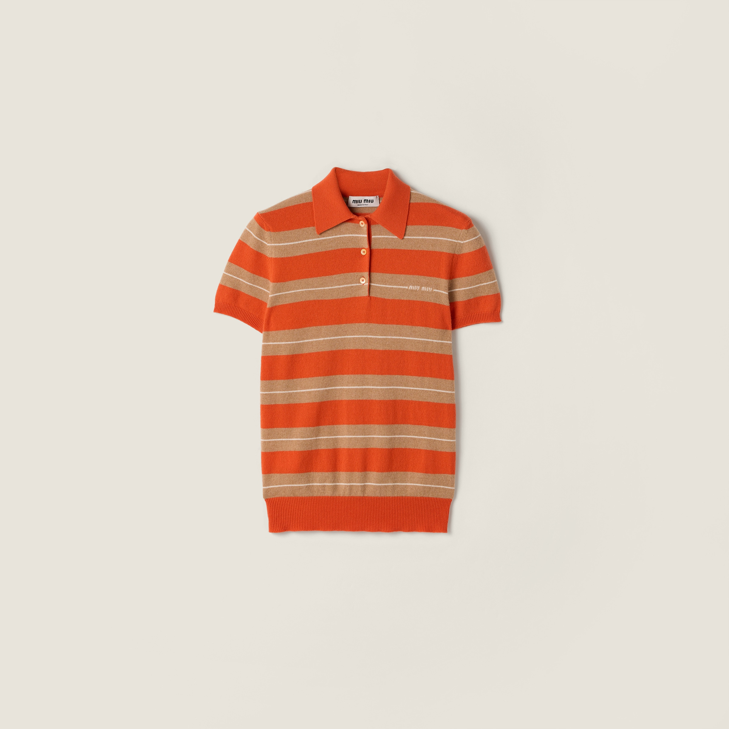 Cashmere polo shirt - 1