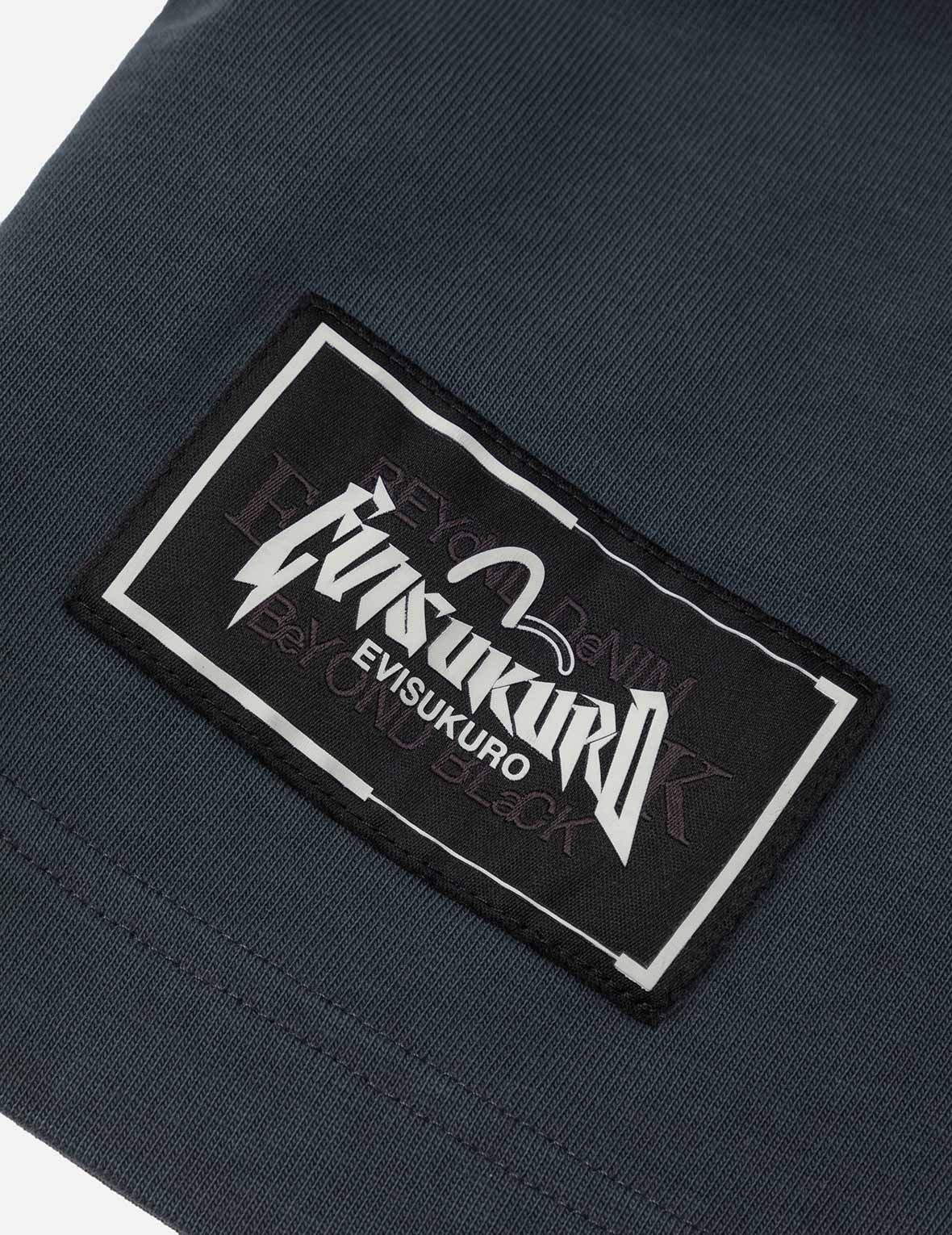 Seagull and Logo Embroidery Oversized Garment Dye T-Shirt - 8