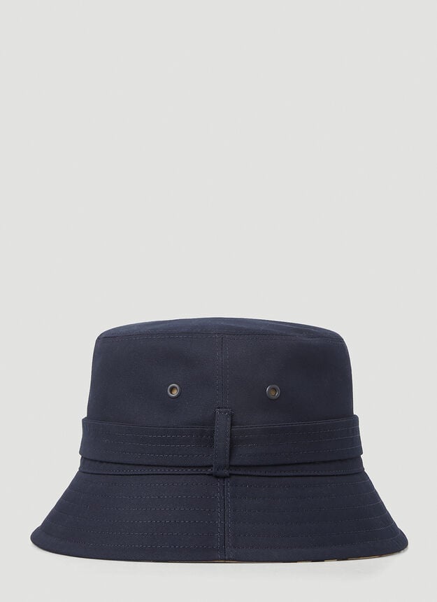 BURBERRY Belted Bucket Hat in Blue - 2