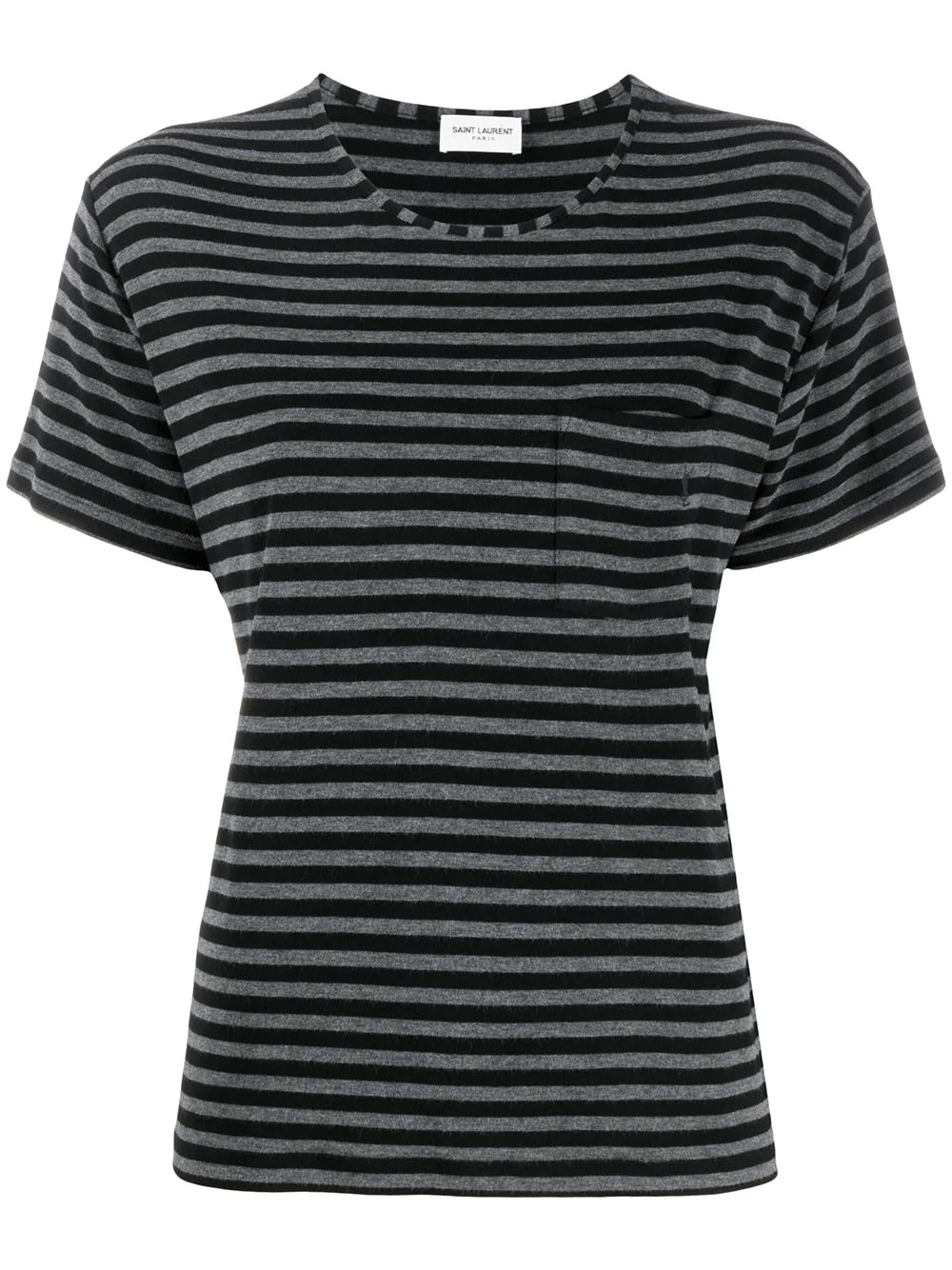 round neck striped T-shirt - 1