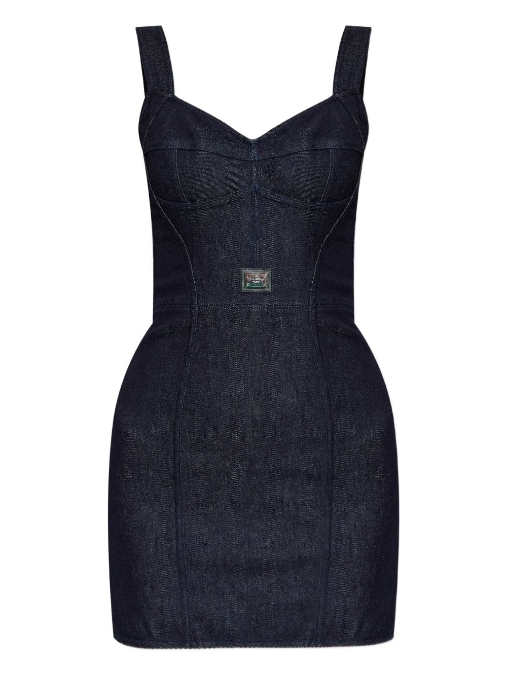 denim mini dress - 1