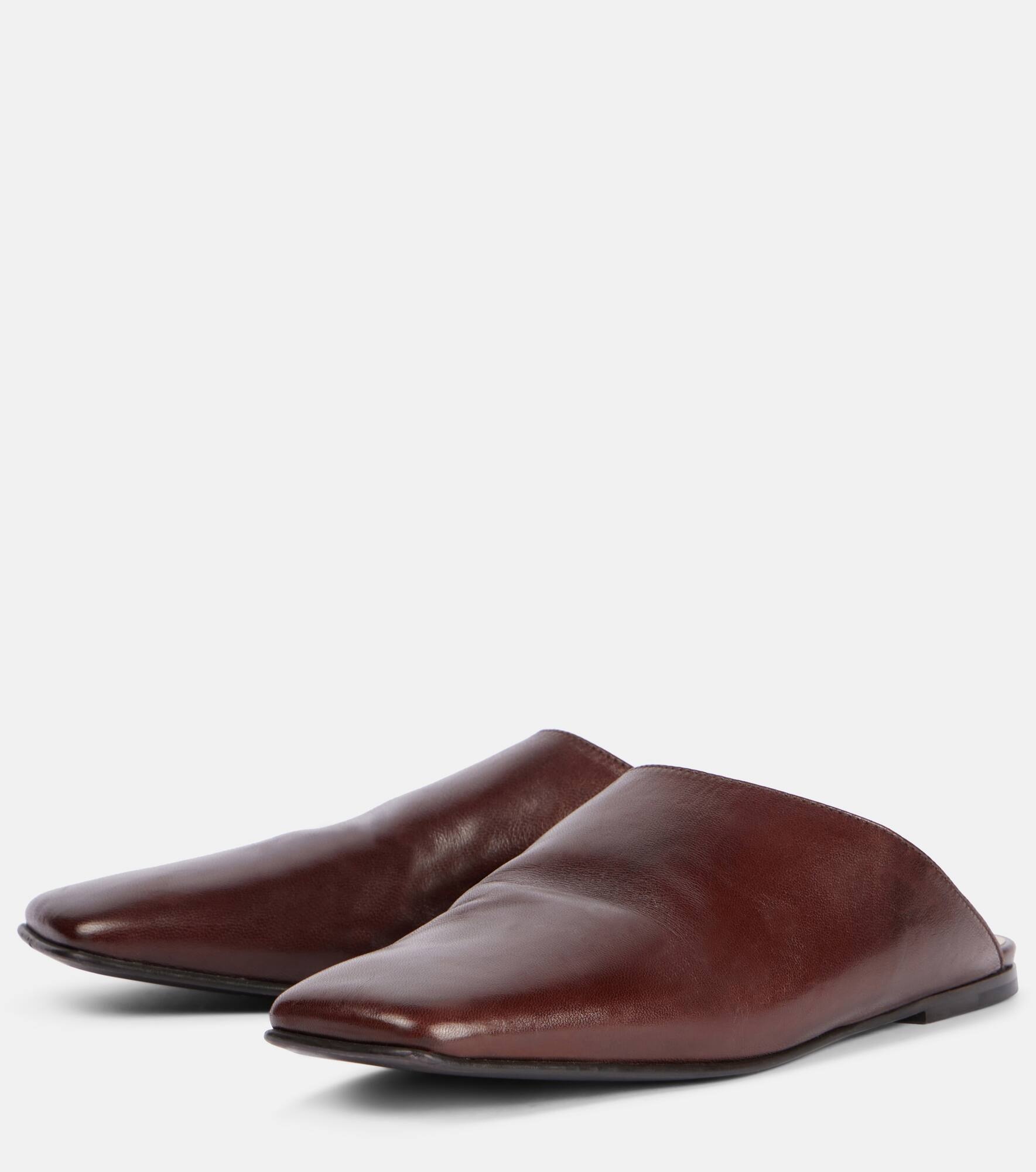 Alba leather mules - 4