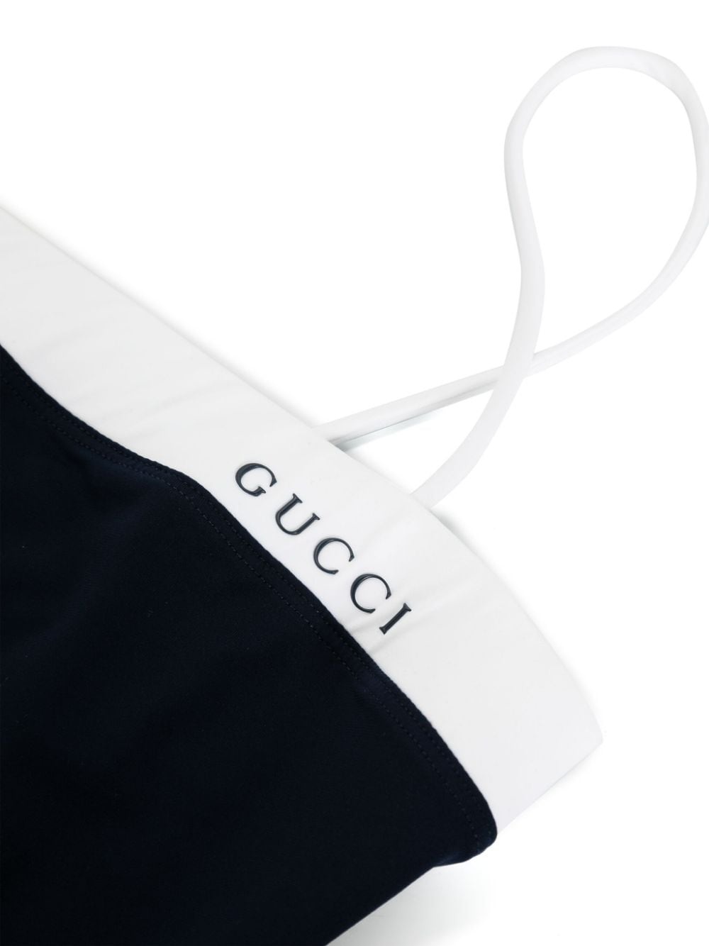 logo-lettering colourblock swimsuit - 3