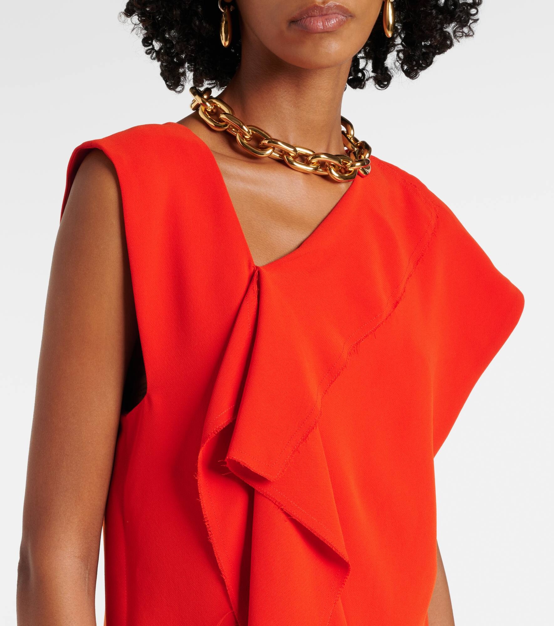 Asymmetric maxi dress - 4