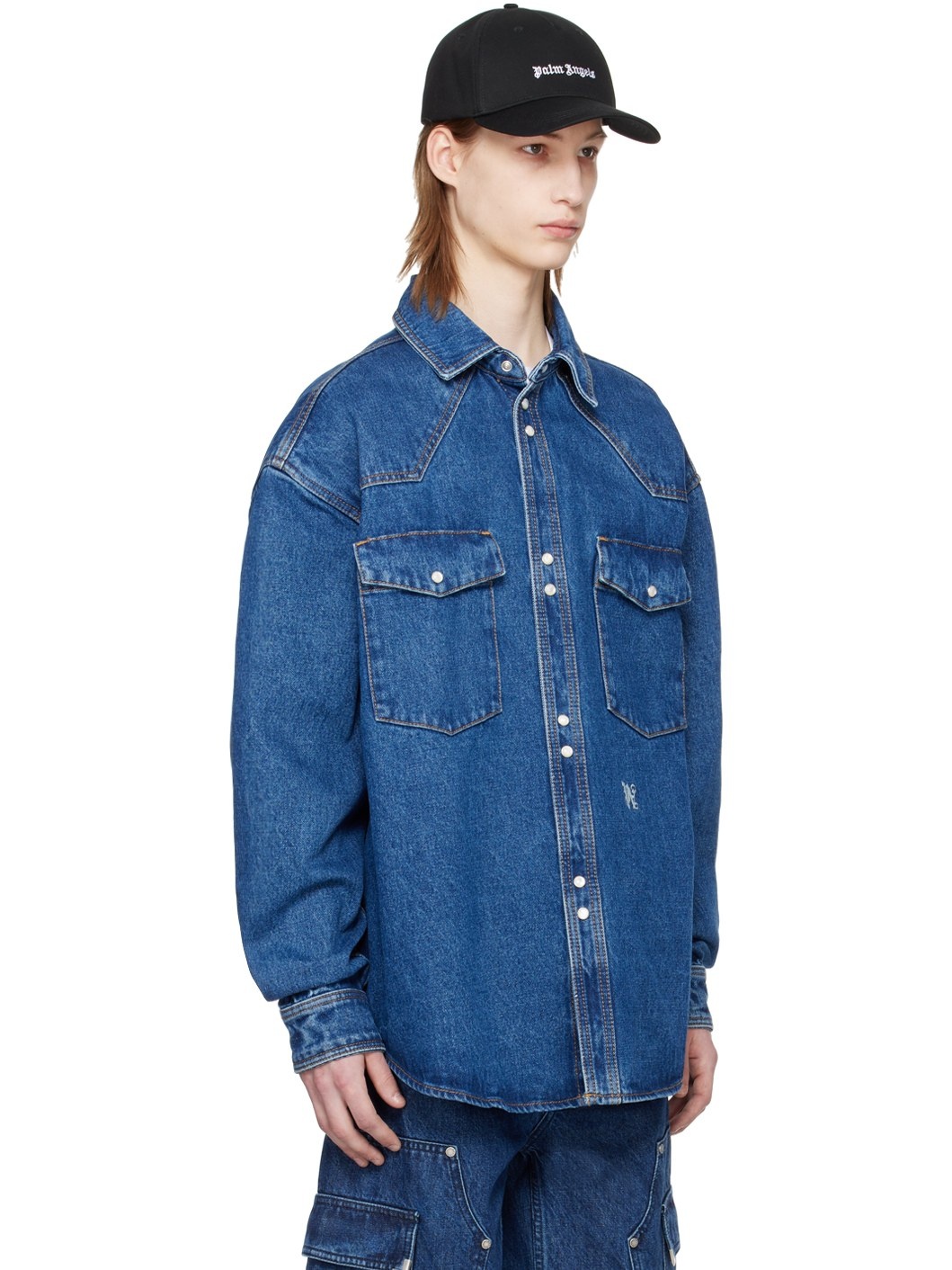 Blue Monogram Denim Shirt - 2