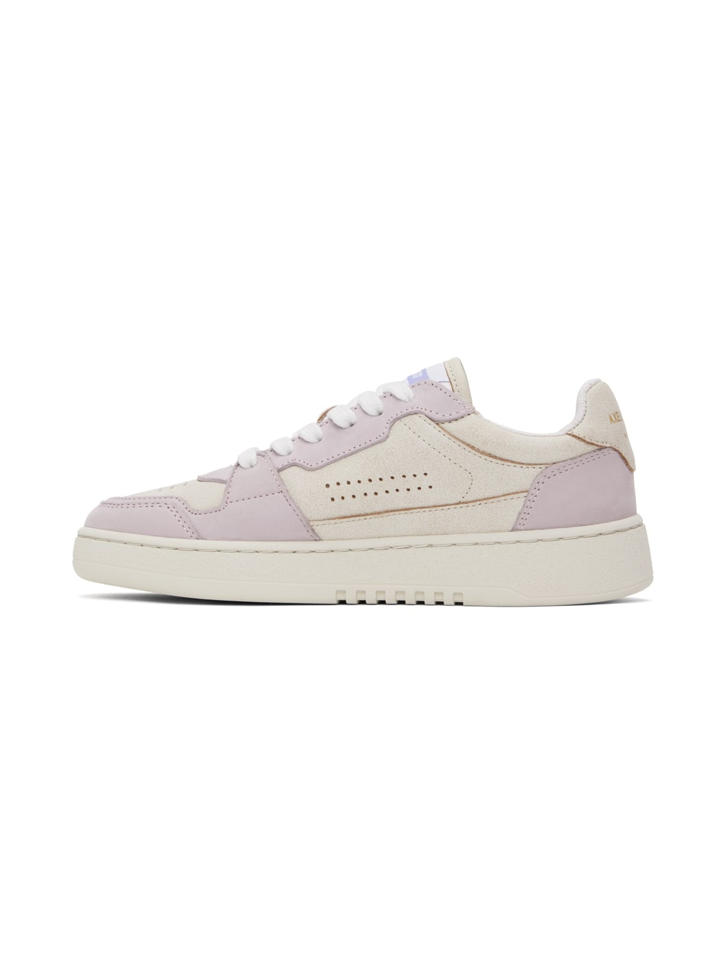 Beige & Purple Dice Lo Sneakers - 3