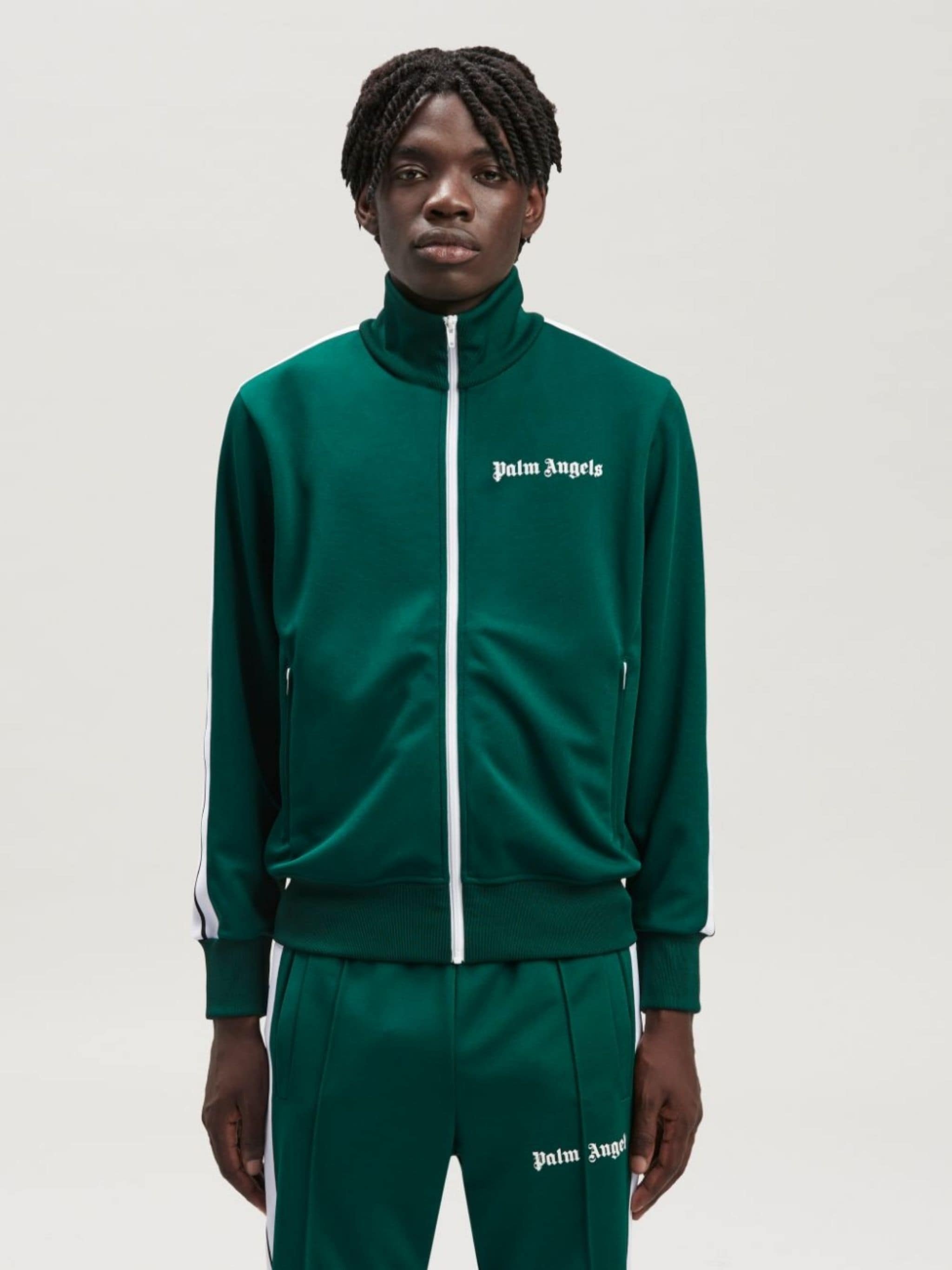 logo-print track jacket - 3