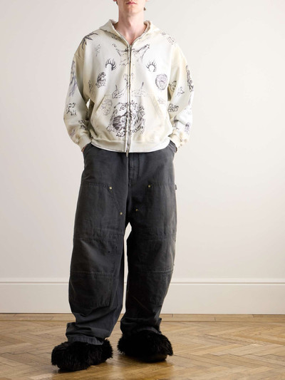 BALENCIAGA Double Knee Panelled Distressed Drawstring Jeans outlook