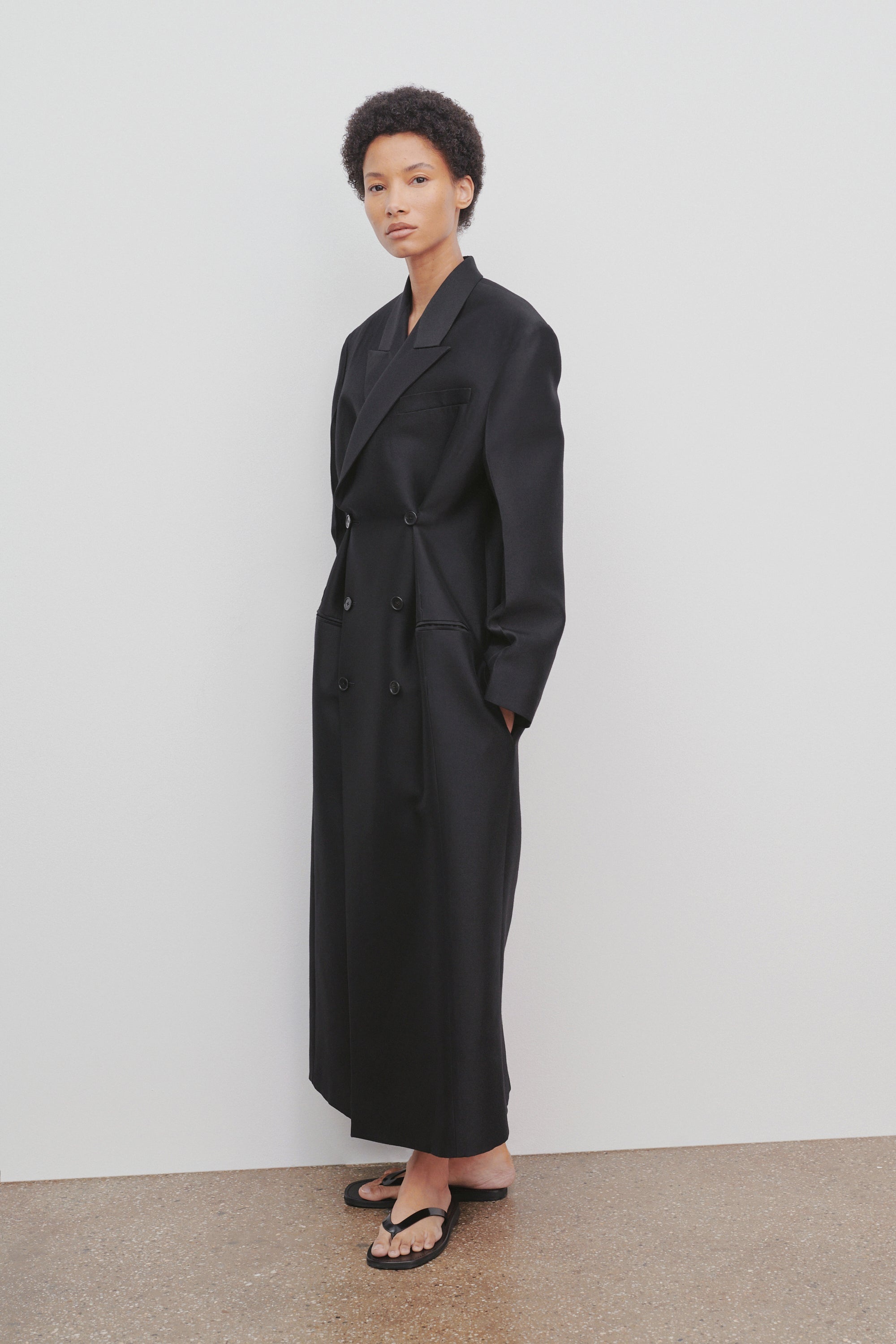 Catena Coat in Wool and Silk - 5