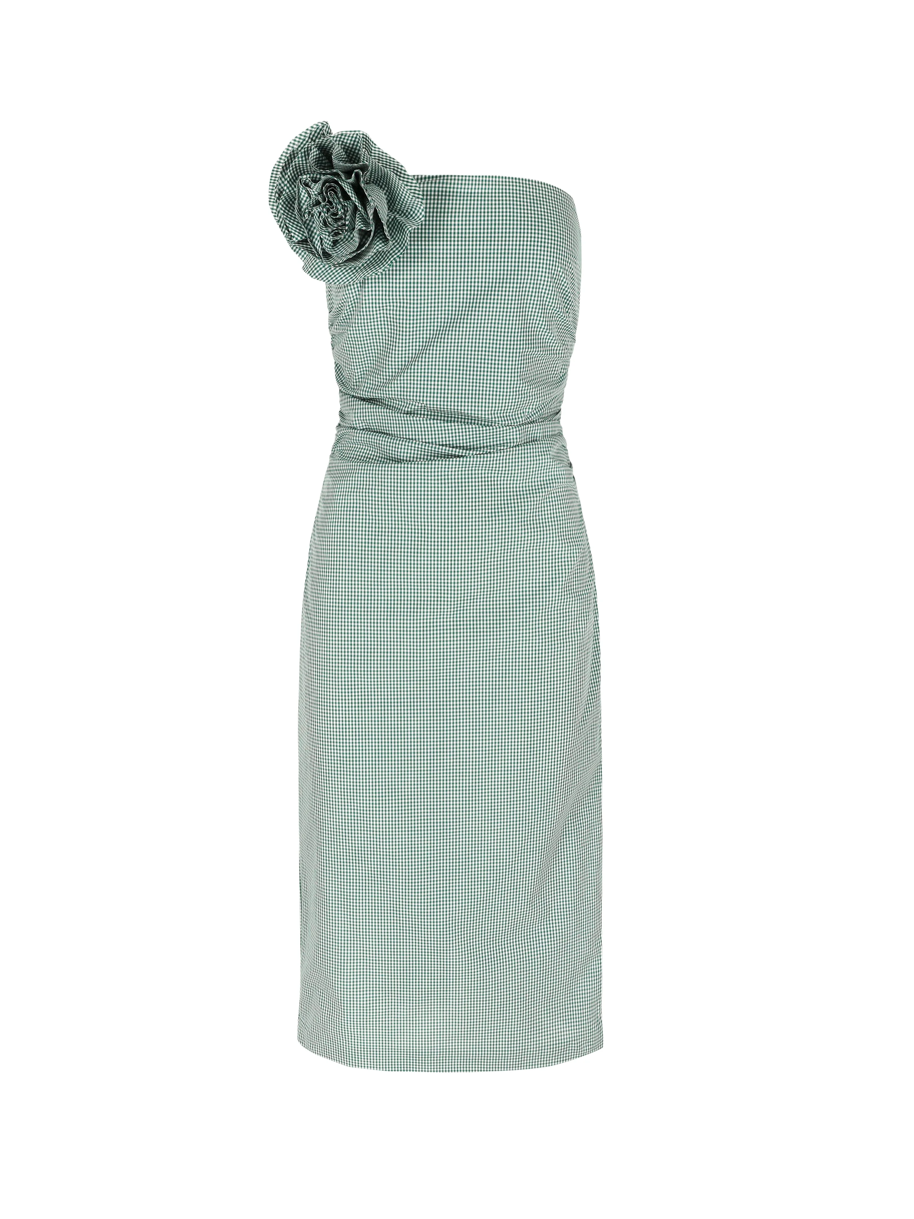 Midi Dress Vera with Flower Brooch - 1