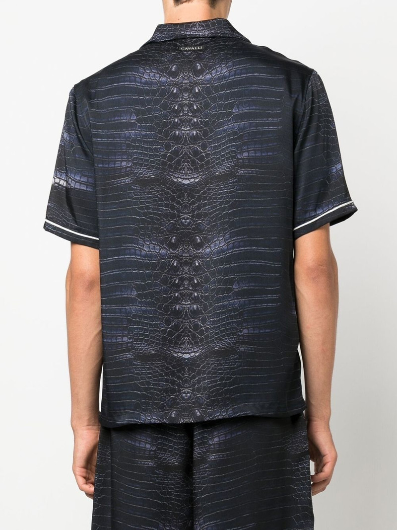 snakeskin-print short-sleeve shirt 4