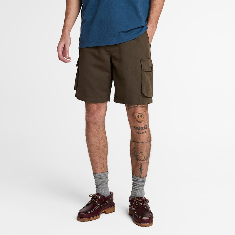 Timberland Men's Cotton Linen Utility Short outlook