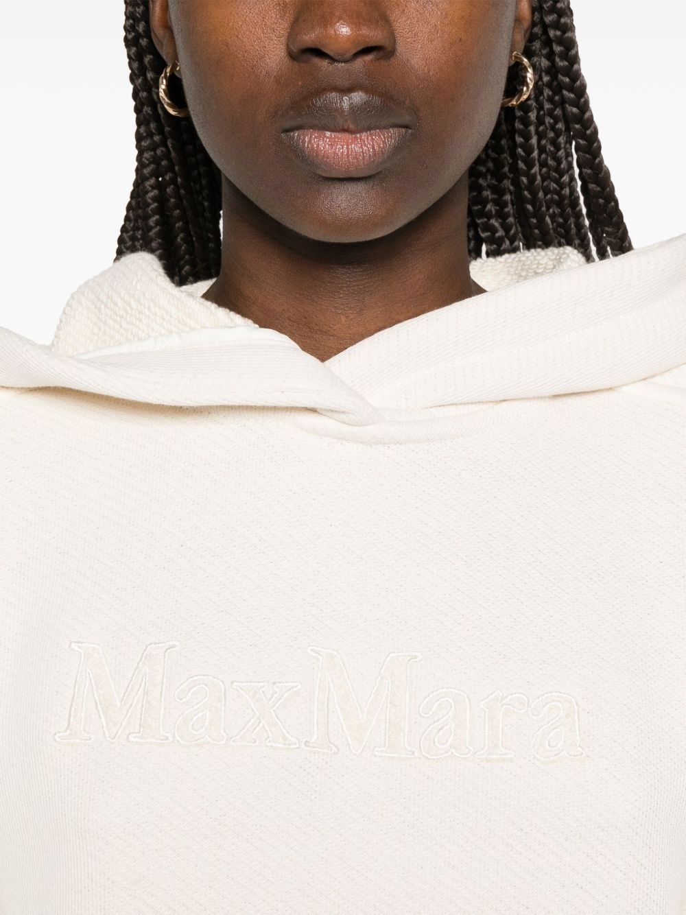 Logo cotton hoodie - 5