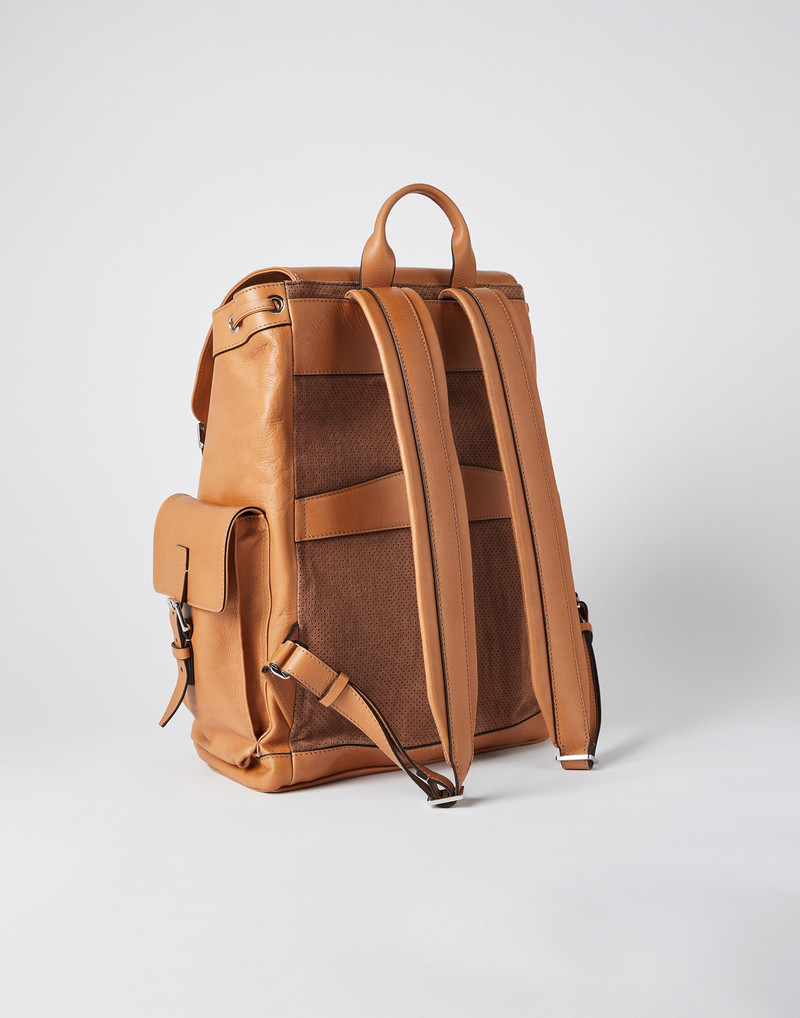 Cowhide city backpack 2