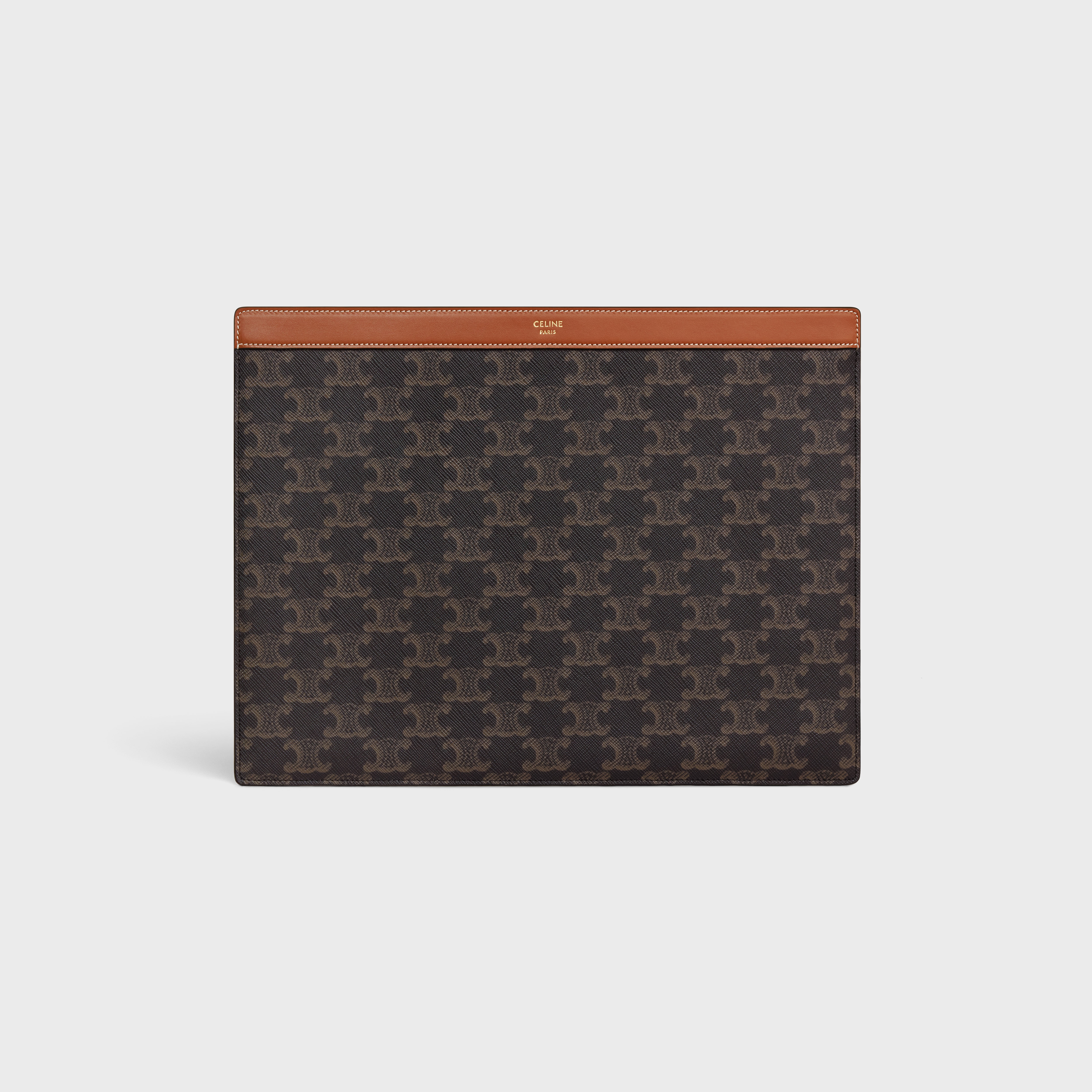 ipad pro sleeve in Triomphe Canvas and Calfskin - 1