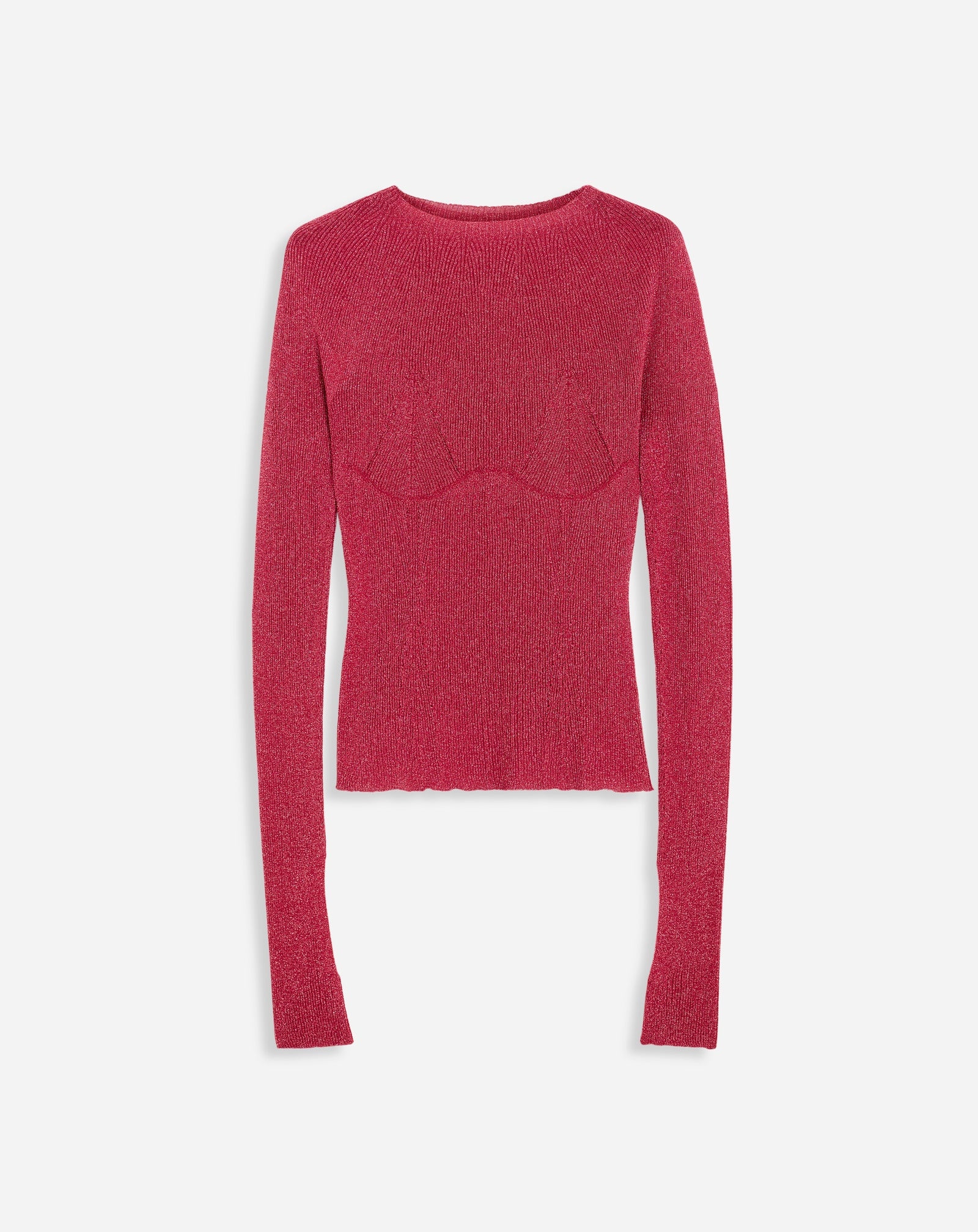 WHOLEGARMENT ROUND NECK TOP - 1