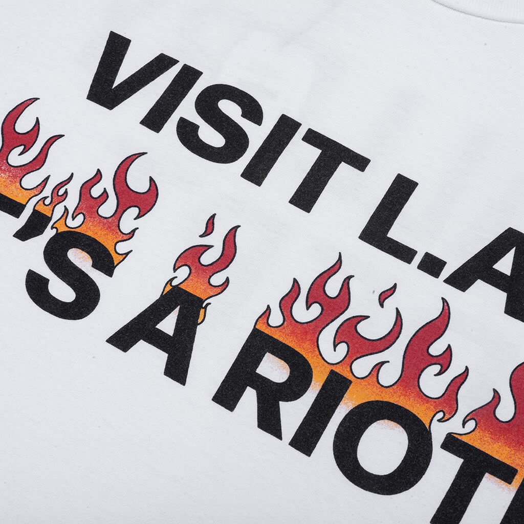 L.A. RIOT TEE - WHITE - 3
