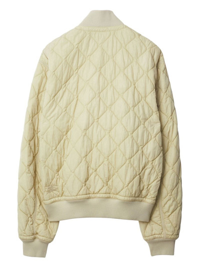 Burberry stand up-collar quilted bomber jacket outlook