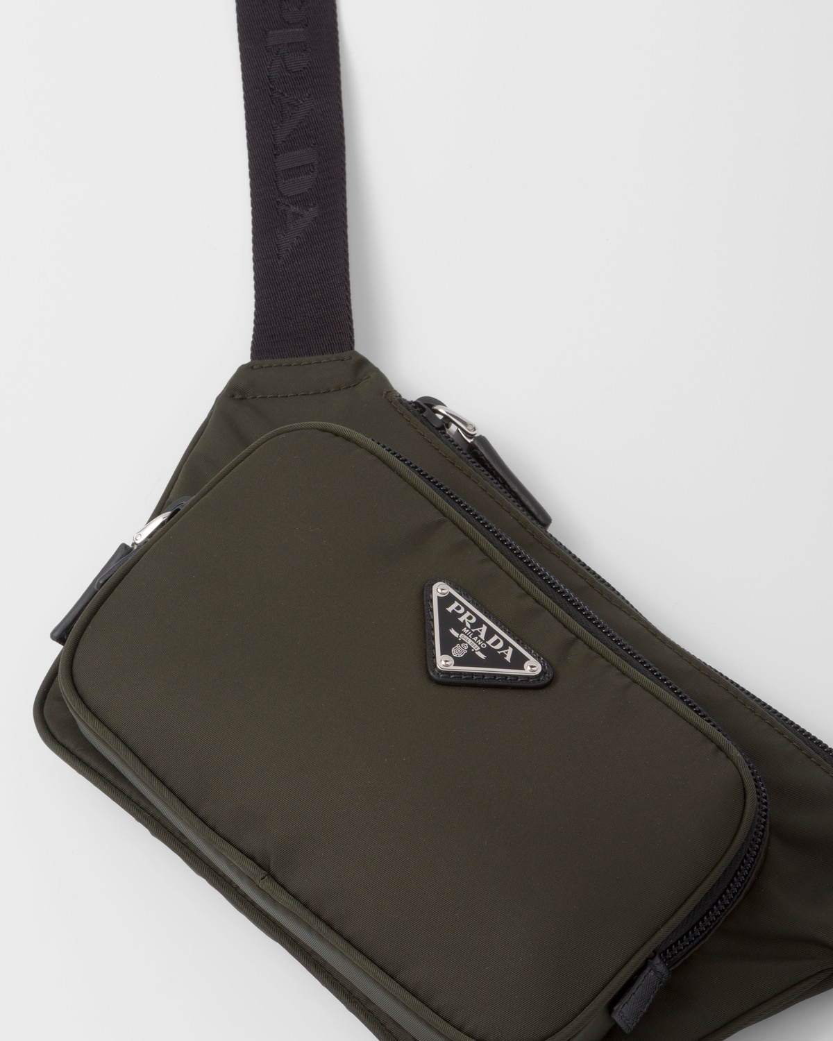 Re-Nylon and Saffiano leather shoulder bag - 7