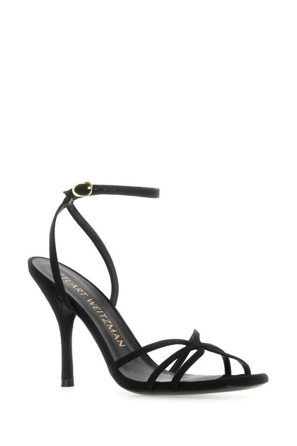 Black suede Barelythere 100 sandals - 2