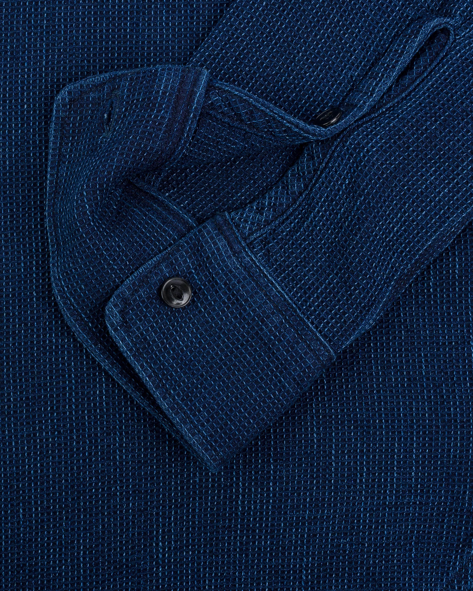 IHSH-96-IND Waffle Work Shirt - Indigo - 10