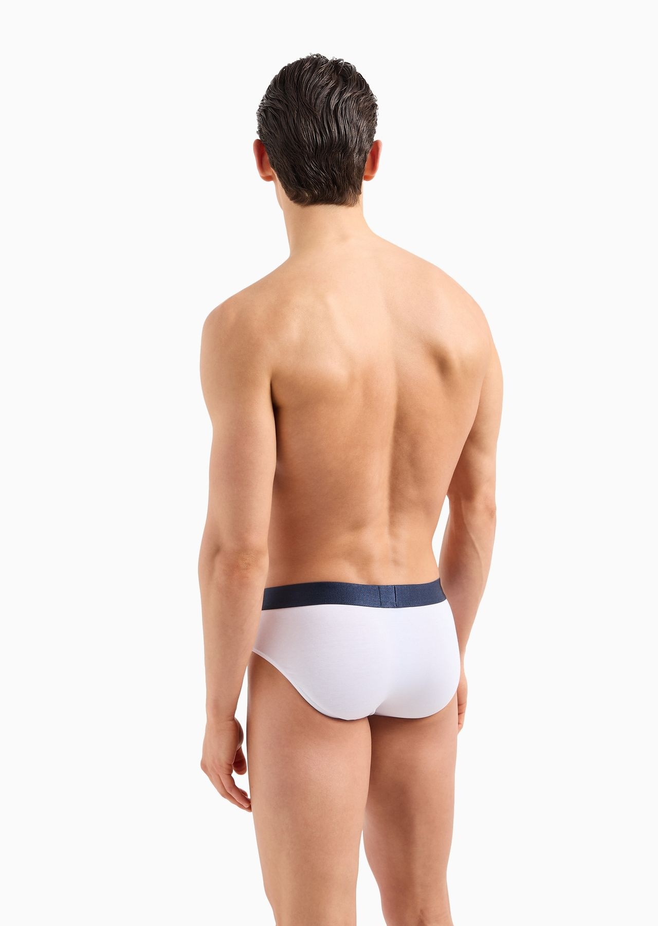 Superfine cotton briefs with logo waistband - 3
