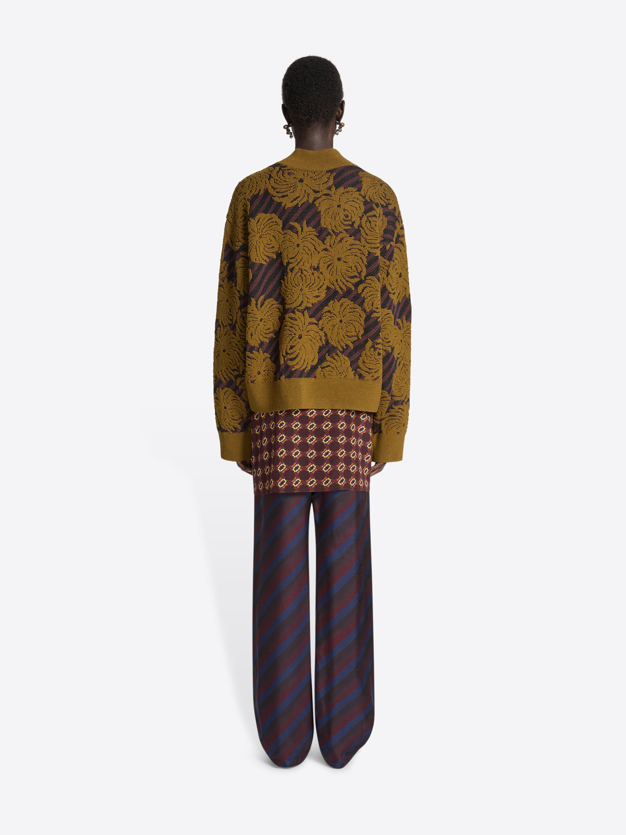 JACQUARD WOOL SWEATER - 4