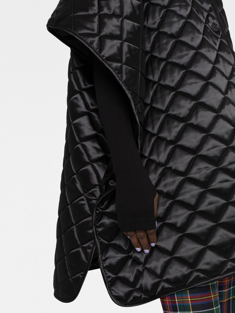 quilted short-sleeve coat 5