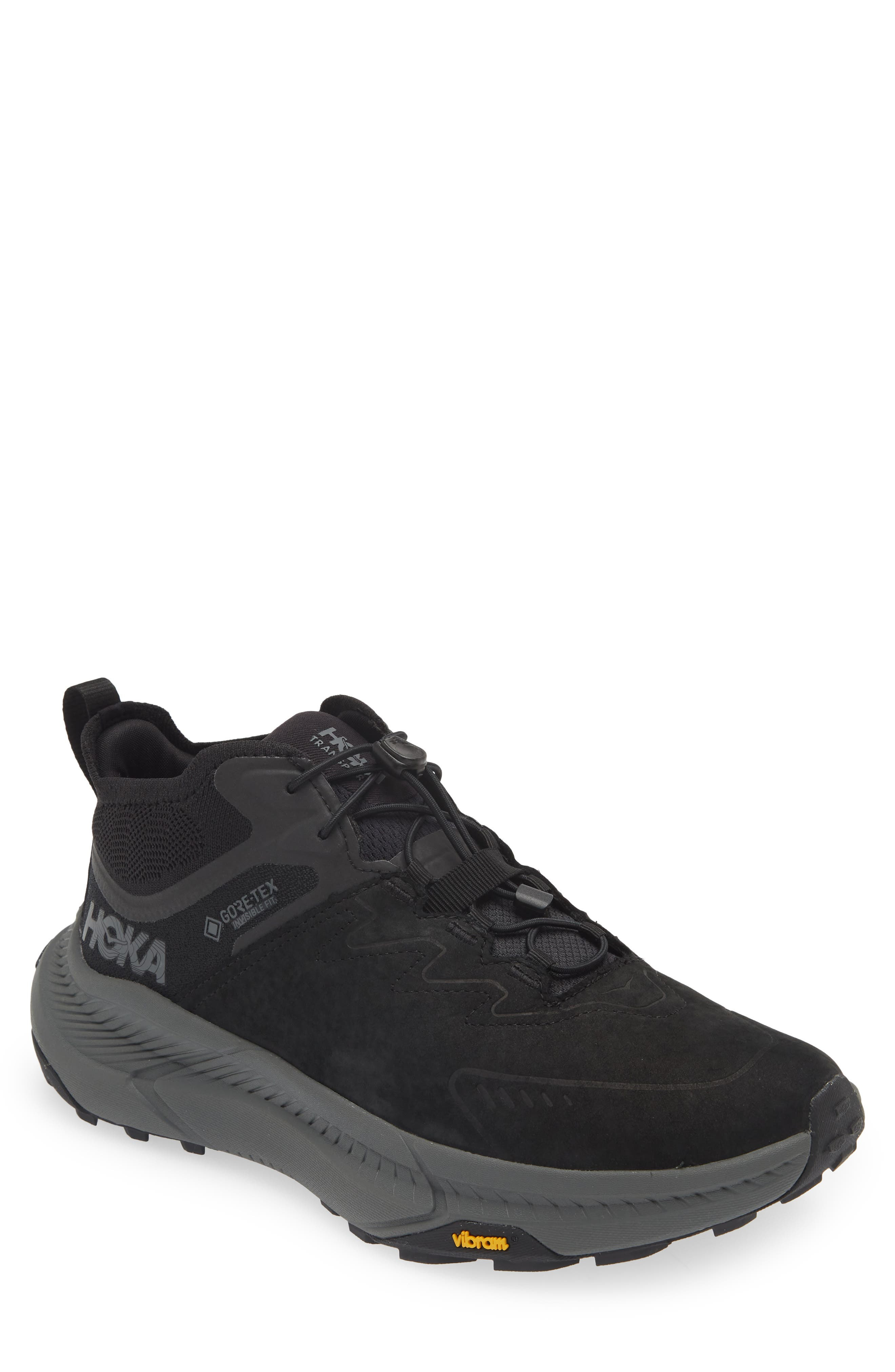 HOKA Transport Chukka Gore-Tex® Waterproof Running Shoe in Black /Black at Nordstrom - 1