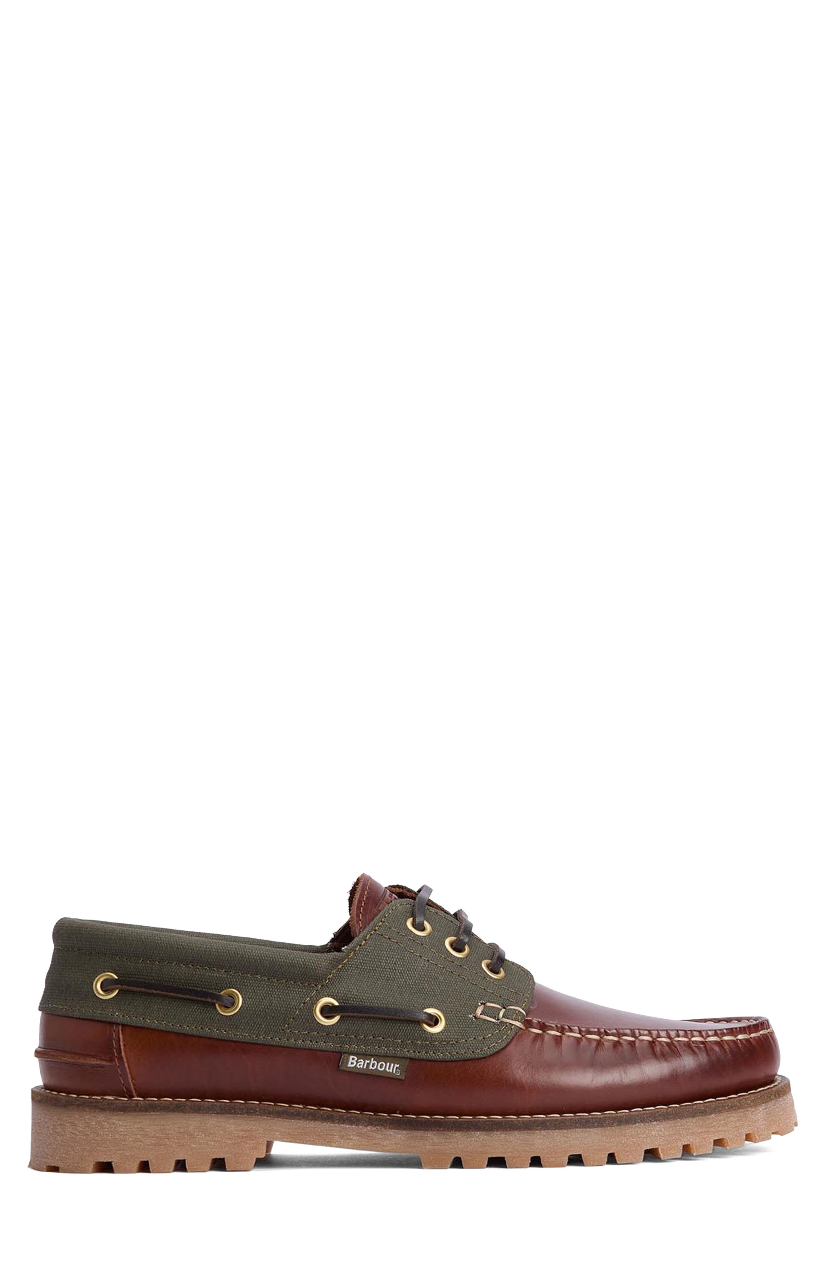 Barbour Deck Boat Shoe in Mahogany at Nordstrom - 3