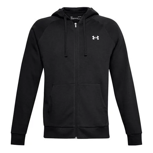 Men's Under Armour Casual Sports hooded Long Sleeves Jacket Black 1357106-001 - 1