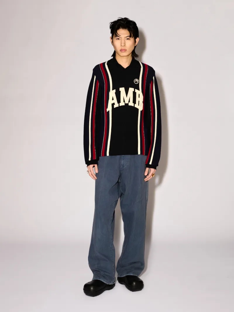 LONG SLEEVE EMBROIDERED POLO - 2