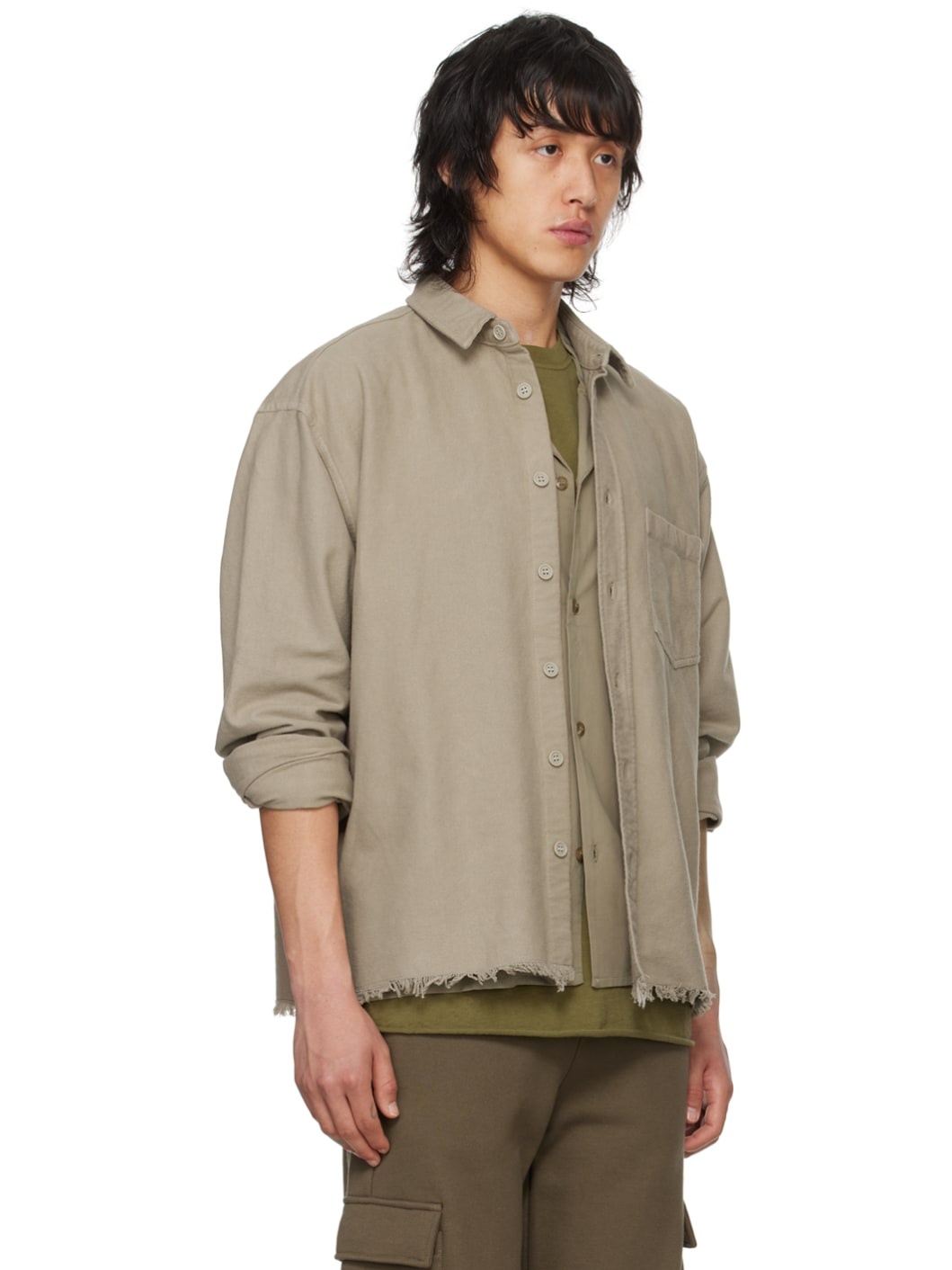 Tan Hemi Oversized Shirt - 2