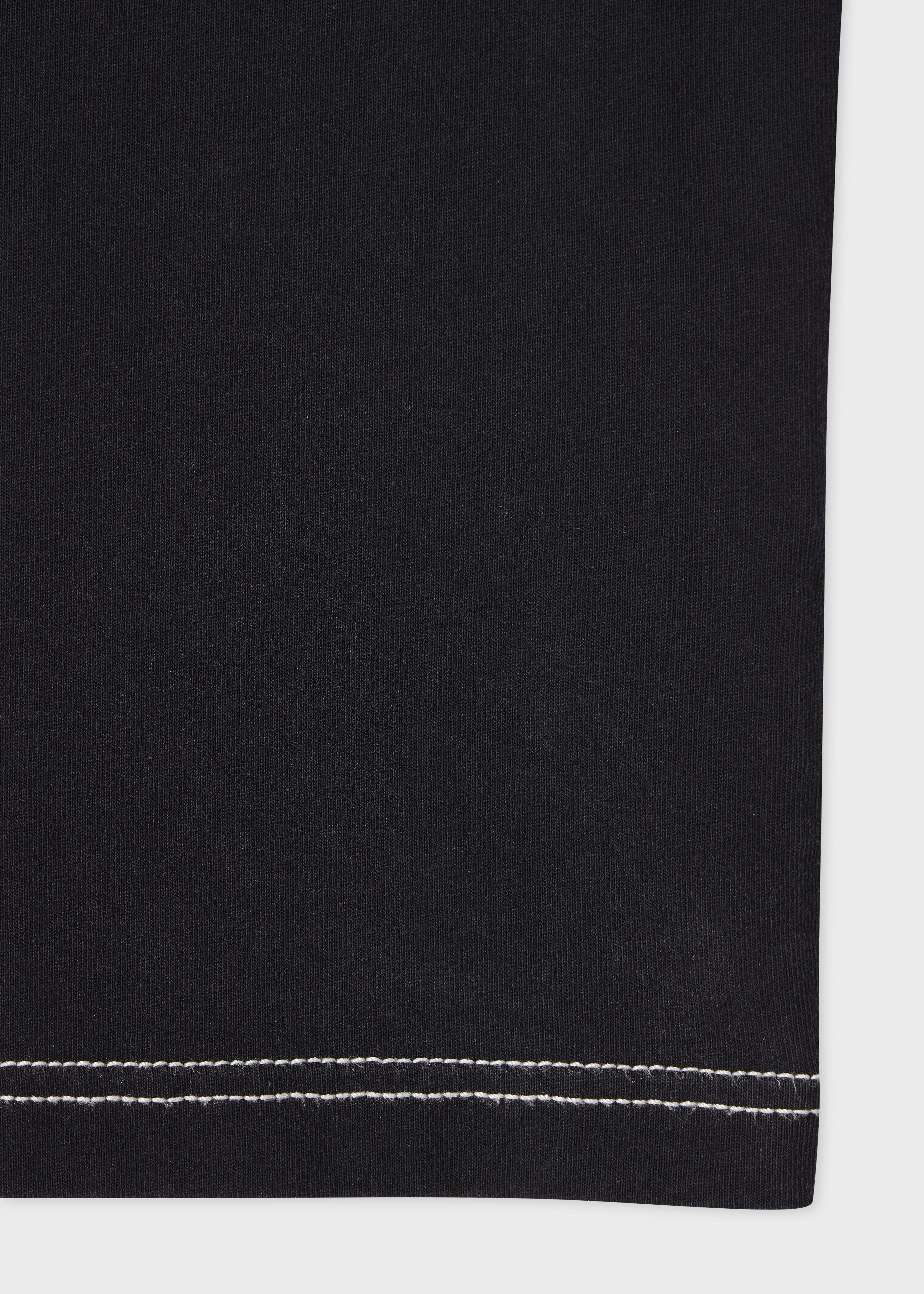 Black Pigment Dyed 'Happy' T-Shirt - 2