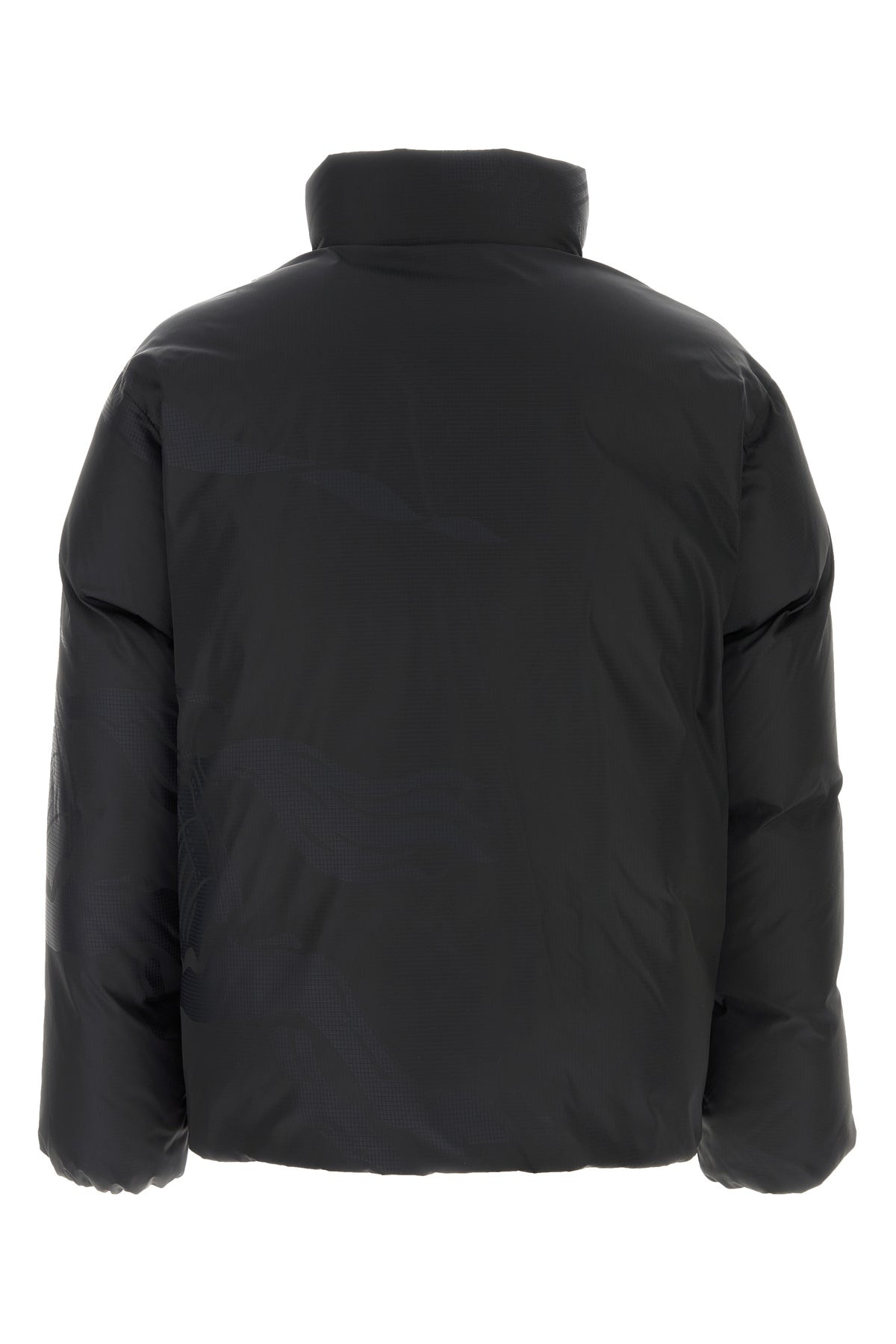 Black nylon down jacket - 2