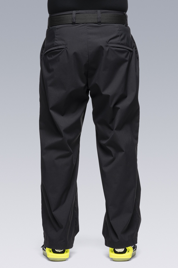 P45-E Encapsulated Nylon Single Pleat Trouser Black