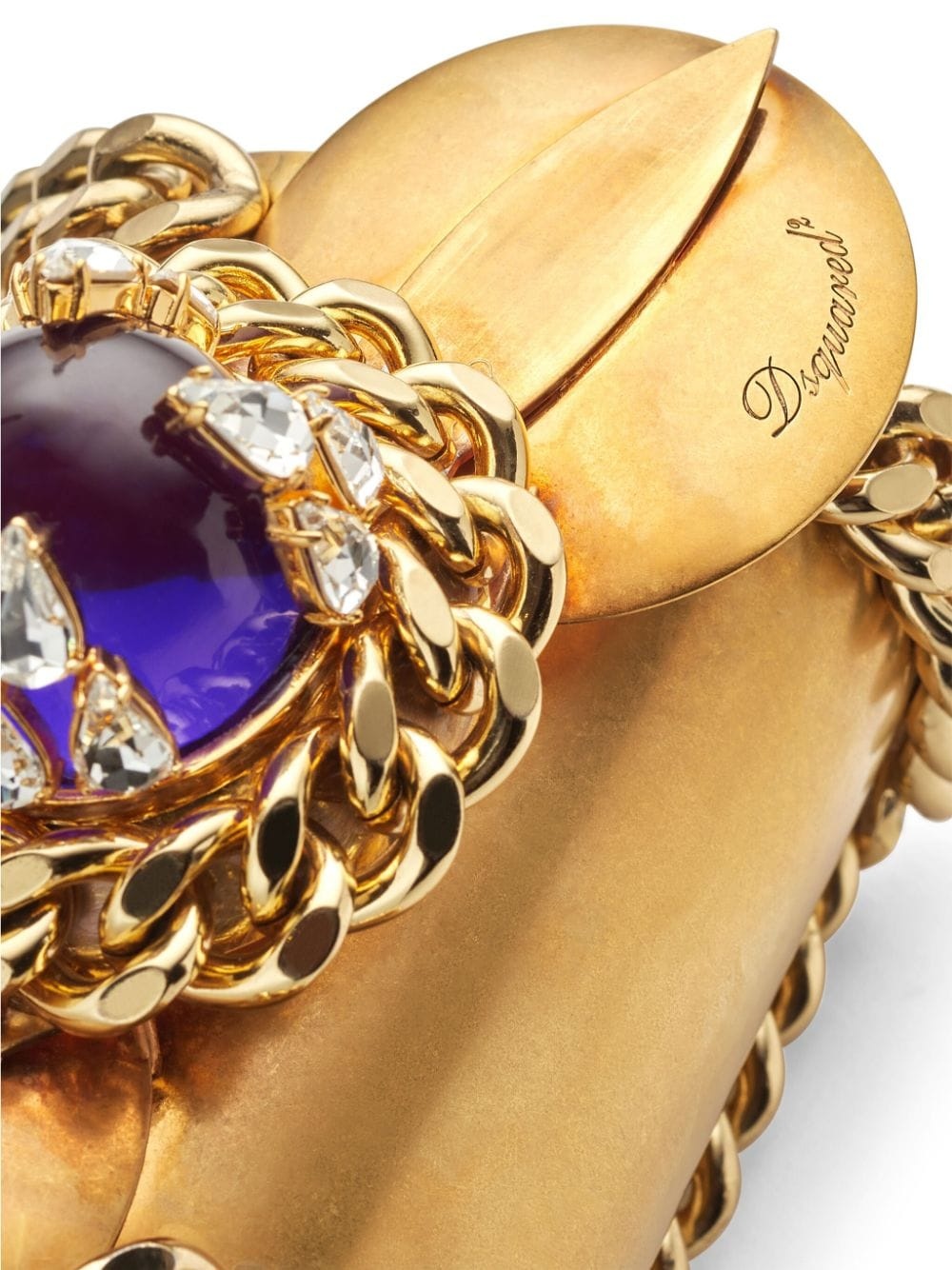 crystal-embellished cuff bracelet - 3