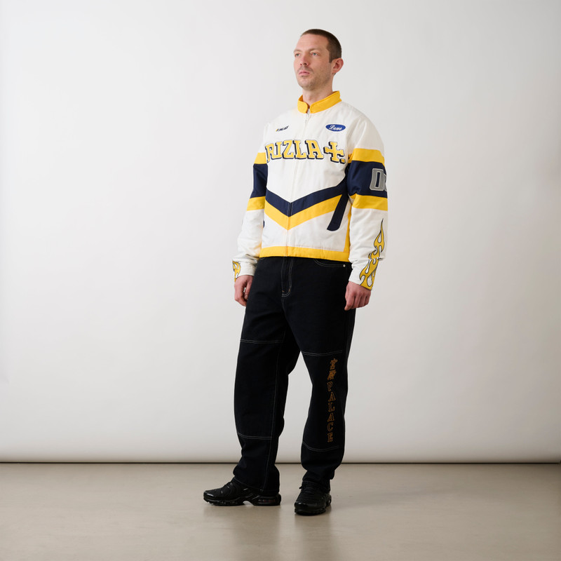 PALACE RIZLA RACE JACKET WHITE 4