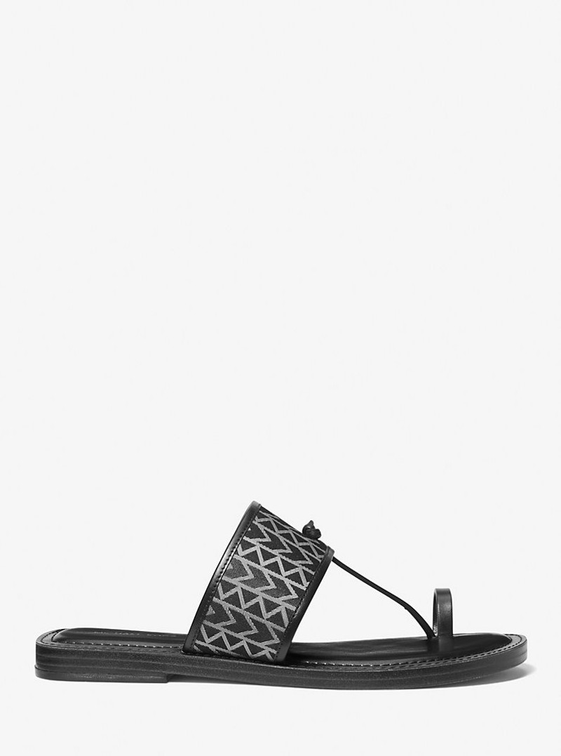 Ashtin MK2000 Logo Jacquard Sandal 3