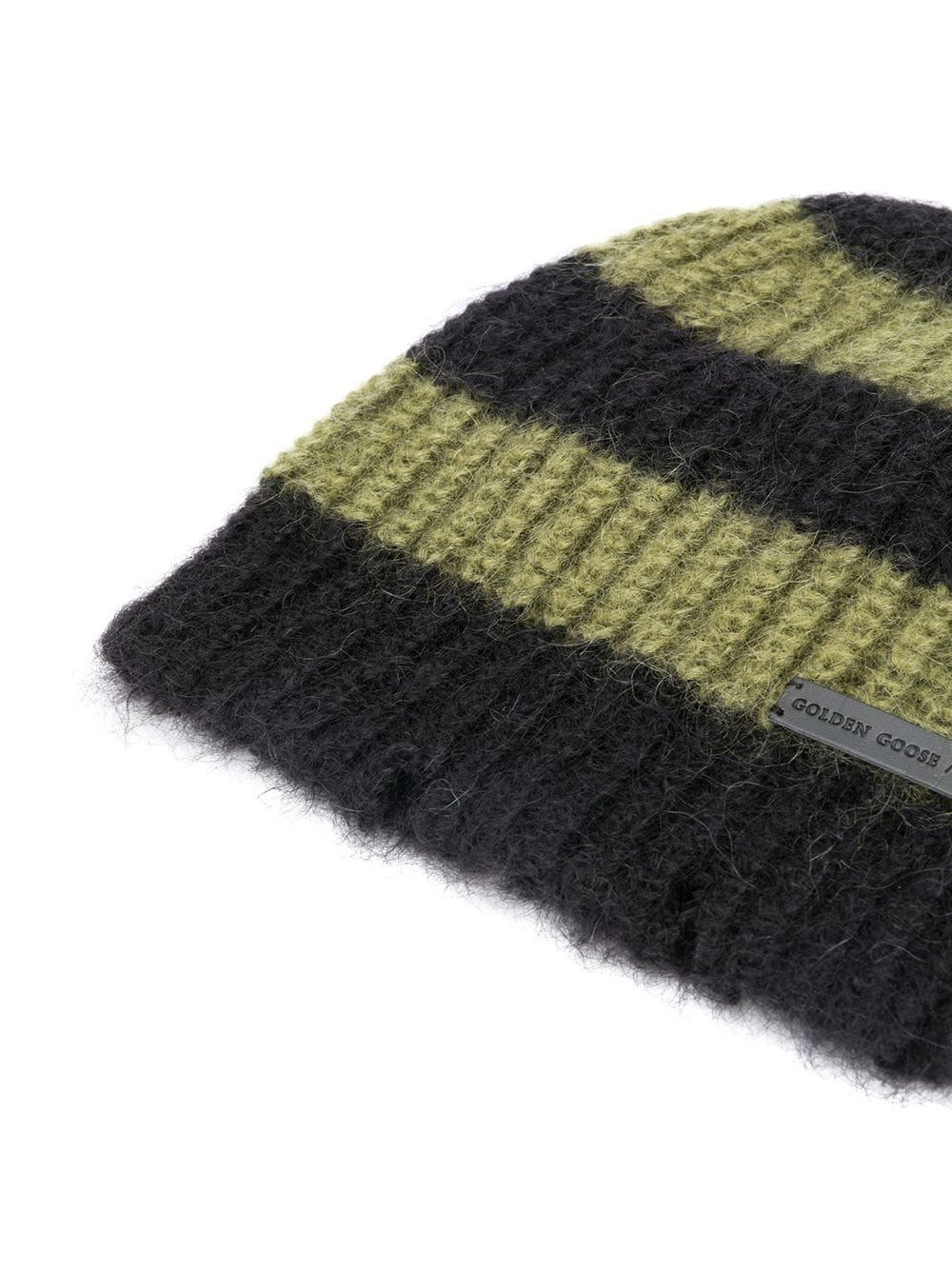 striped logo beanie - 2