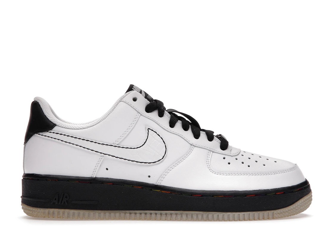 Nike Air Force 1 Low '07 White Black Metallic Silver - 1