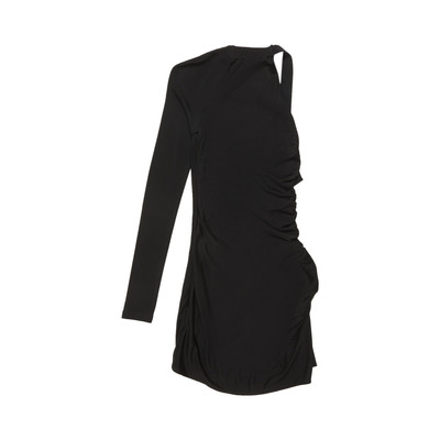 Dion Lee Dion Lee Utility Sleeve Gather Dress 'Black' outlook