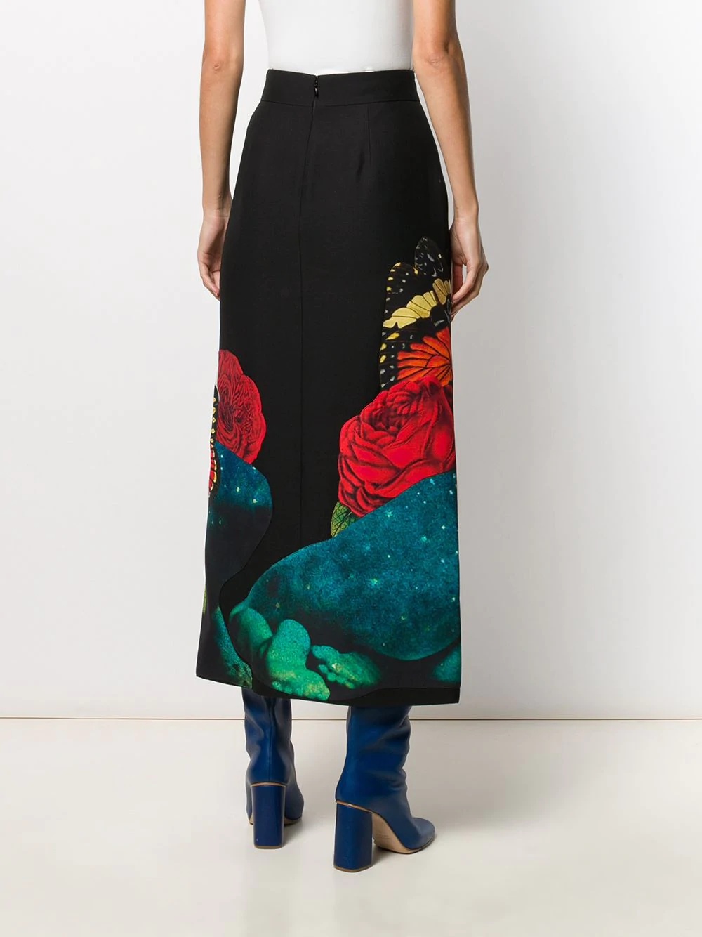 galaxy kiss print maxi skirt - 4